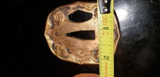 wwIi Japanese Army officer ' s sword TSUBA samurai antique old 3