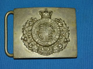 Wwi - Wwii British Belt Buckle,  1st Monmouthshire Artillery Vol 