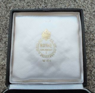 Austria Austrian Rothe Wien Order Breast Star Case Medal