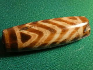 ANCIENT PUMTEK PYU BEAD  5 ZIG ZAG TIGER 