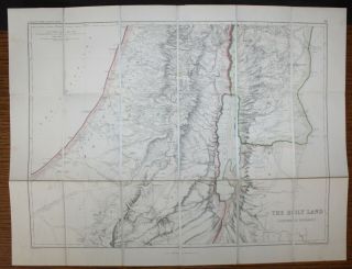 1874 Map of The Holy Land Palestine Atlas of Ancient Geography William Smith 1st 3