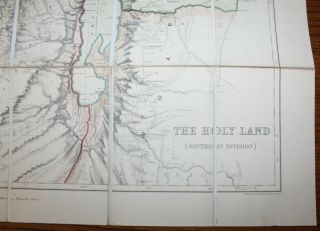 1874 Map of The Holy Land Palestine Atlas of Ancient Geography William Smith 1st 4