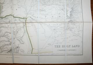 1874 Map of The Holy Land Palestine Atlas of Ancient Geography William Smith 1st 9