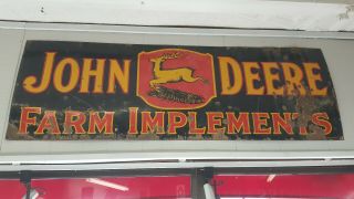 Antique John Deere 3 Legged Farm Sign