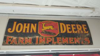 Antique John Deere 3 Legged Farm Sign 3