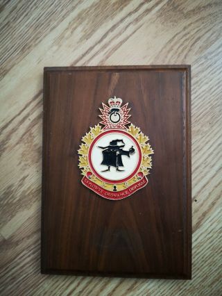 Very Rare Ww2 Canadian Army Explosive Ordinance Disposal Plaque