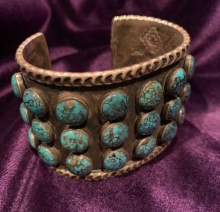Lone Mountain/ 8? Turquoise Heavy Cuff 153g