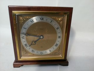 Elliott Mantle Clock Harrods Gd Cndtn Running Well Edwardian Minimal Mahogany