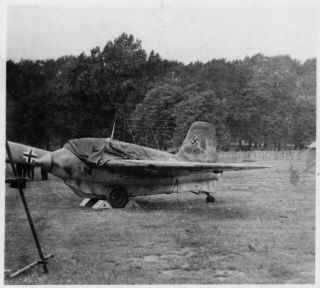 C.  1945 Messerschmitt Me 163 B Komet Photograph " Yellow 11 " Wwii Era