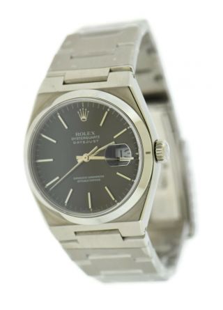 Rolex Oysterquartz Datejust Stainless Steel Watch 17000