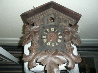 Large Vintage Cuckoo Clock Or Restoration.