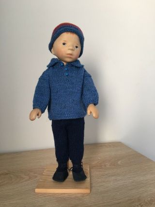 Relisted: Handcrafted Wooden Doll By Elisabeth Pongratz