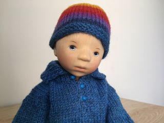 RELISTED: Handcrafted wooden doll by Elisabeth Pongratz 8