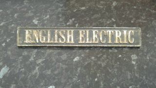 English Electric Sign Authentic Item Poss Ss Or Napier Deltic Loco C1960
