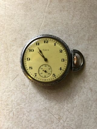 Vintage Elgin 7 Jewel Pocket Watch