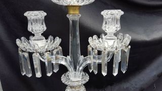 Antique French,  big candelabra,  Crystal candlestick,  Baccarat house 12