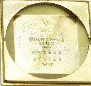 VINTAGE Patek Philippe Man ' s Watch,  18k gold circa 1950s Ref.  2488 7