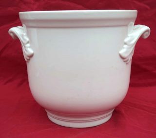 Old Paris White Porcelain Flower Pot Jardiniere 1900