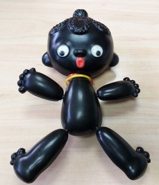 Vintage Soviet Ussr Black Plastic Celluloid Toy Doll Chunga - Changa African Boy