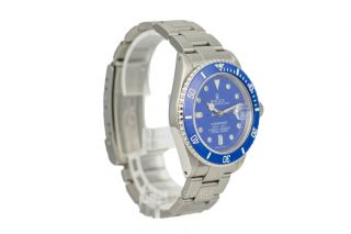 Rolex Mens Watch Submariner 16610 Stainless Steel 40mm Blue face with Diamonds 3