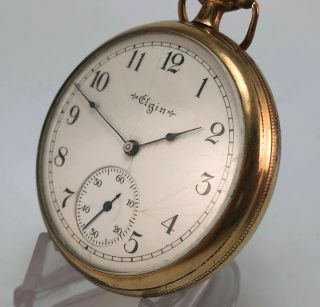 Elgin Antique Pocket Watch - Gr 291 Mo 7 16s 7j c.  1905 - 14K GF Star Case 3