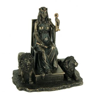 Cybele Ancient Greek Mother Goddess Bronze Finished Statue