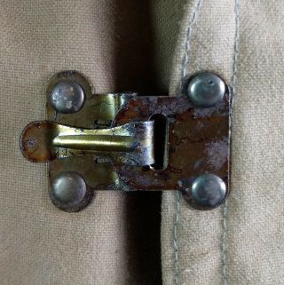 Vintage 1940s WWII British Kapok Lined Hook Front Tropal Coat Size 1 3