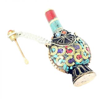 Antique Tibetan Small Snuff Bottles Nepal Handicrafts Pendant Crafts Decor A