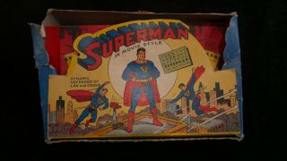 Vintage Acme Superman In Movie Style Cine Vue Toy W/ Box