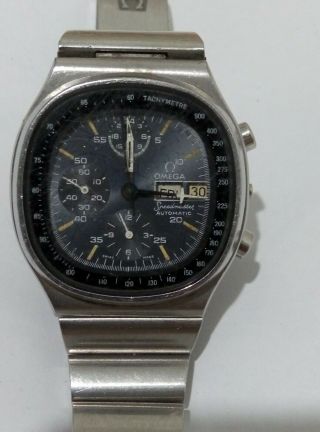 Vintage Omega Tv Mark V Speedmaster 176.  0014 Automatic Chrono For Parts/repair