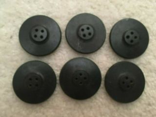 6 WWI PEACOAT BUTTONS 13 STAR 1 3/8 