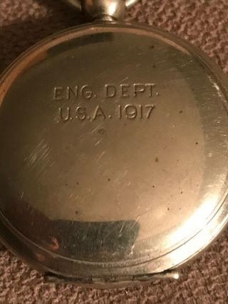 1917 Usanite WWI Military Pocket Compass Eng.  Dept 6
