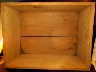 Vintage WOOD Wooden Crate Box Dupont Explosives Red Cross Dovetail 6