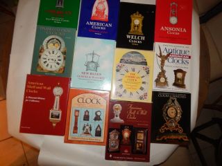 Relisted With Discount And Bonus Books:twelve Antique Clock Reference Books