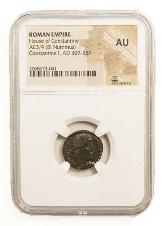 Constantine The Great,  Ancient Roman Coin.  Ngc (au)