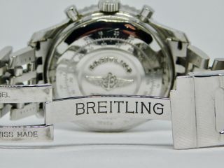 BREITLING Old Navitimer II A13022 Black Dial Chronograph SS bracelet and straps 6