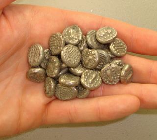 Hoard Of (35) 6th - 7th Century Ad Indo - Sasanian Ancient Silver Drachms