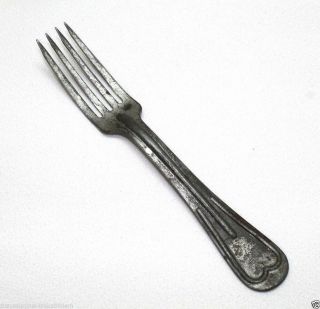 Wwi Us Soldiers Tinned Mess Kit Steel Fork W Solid Closed End Each E4500