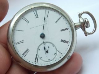 Antique Gents 18 Size Grade 10 Model 3 Class 5 Elgin Pocket Watch Circa 1886 11j