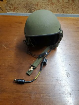 Vintage U.  S.  Military Tank Helmet Mk - 1697/g.  Collectible Militia