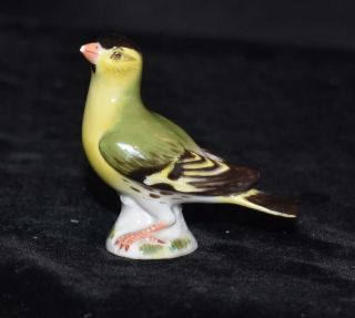 Meissen Miniature Porcelain Bird Figurine - Finch - Model 2997 - 2 1/8 