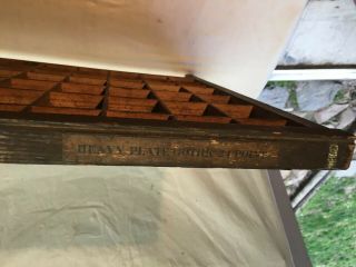 Antique Vtg HAMILTON PRINTERS TYPESET DRAWER Wood Tray Shadow Box Divided 98 4