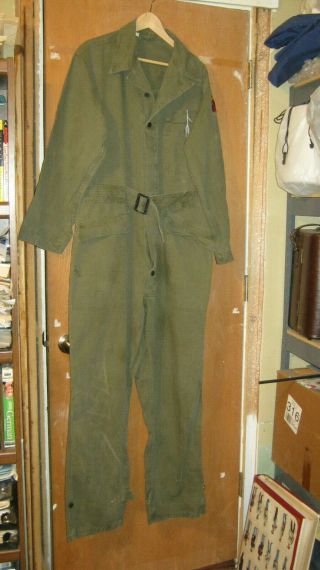 World War Two Ww2 Us Army Tank Crew Coveralls Size 44r