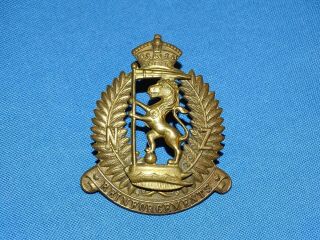 Wwi - Wwii Zealand Cap Hat Badge,  Nz Reinforcements (225)