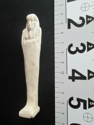 Authentic Late Period Ancient Egyptian USHABTI - Faience - w/ Ownership History 2