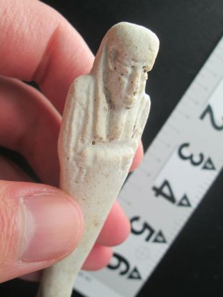 Authentic Late Period Ancient Egyptian USHABTI - Faience - w/ Ownership History 8