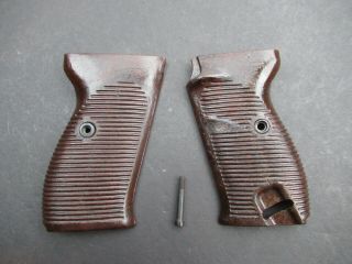 1944 Late War P38 Mauser & Walther Grips - Authentic Wwii German P 38