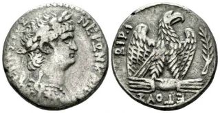 Nero (ad 54 - 68) Splendid Tetradrachm.  Ancient Roman Silver Coin.