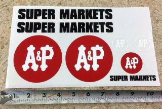 Custom A & P Markets Tonka/smith Miller Semi Truck Sticker Set Cu - 038