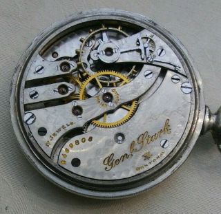 16 Size Hampden General Stark 17 Jewel Pocket Watch